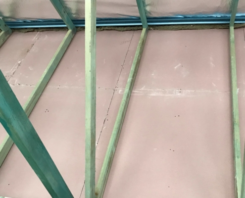 G&K Looney Plastering Firewall Build